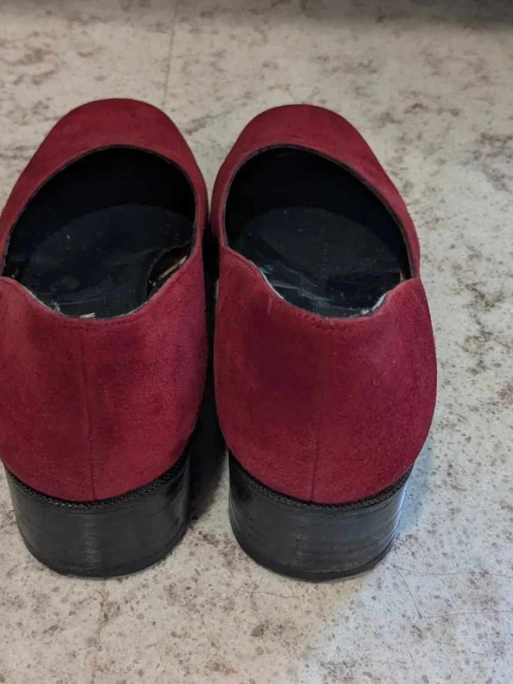 Stuart Weitzman Red suede pumps